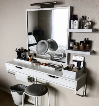 bedroom vanity organization ideas